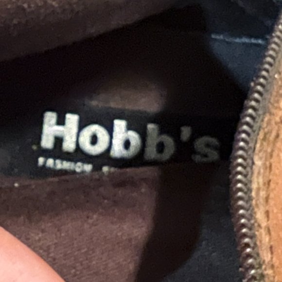 Hobbs of London tan leather UK42/us 12 tall zippered boot - Picture 5 of 10